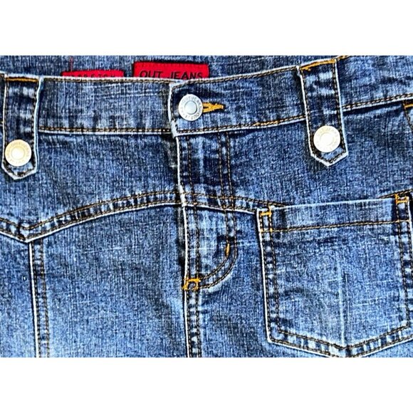 (6 for $25) Out Jeans Vintage Style Jean Skirt Size Medium - Picture 4 of 5